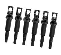 Pizgear Bobina de encendido 6 unids/set, for, E46 E60 E85 E90 bobinas con, conector bujía 12138657273 Paquete de reemplazo de bobina de encendido de automóvil