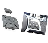 Pizgear Botón Multifuncional del Interruptor del Volante del Coche W204, for Mercedes-Benz CEA GLK Clase X204 W212 W156 W246 W207 W117 W218 Kit de Botones para interruptores de Volante(Light Grey)