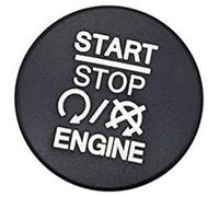 Pizgear Car Styling Auto Motor Encendido Arranque Botón de parada Interruptor Anillo Etiqueta Cubiertas Caso, for Jeep, Renegade Commander Ajuste del botón de parada de arranque del motor