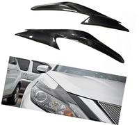 Pizgear Cejas para faros delanteros de coche, para Nissan, para Altima 2016 2017 2018, embellecedor tapa ojo, marco externo, decoración, lámpara Ajuste de la frente del faro