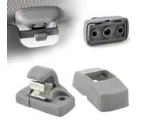 Pizgear Clip de Soporte de suspensión, Suministro de Visera Solar, 1 Pieza, Soporte de Clip de Coche 3B0857561B, for Golf, Passat, Piezas Clips para Visera Interior(Grey)