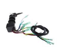 Pizgear Conjunto de Interruptor de Encendido de Llave de Motor for Motores fueraborda de Barco, Color Negro Interruptor de Encendido Marino