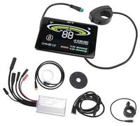 Pizgear Controlador de Velocidad de Motor de 36 V, 48 V, 15 A, con Panel de visualización H100, Sensor de Asistencia de Pedal de Acelerador con Módulo de Control de Patinete eléctrico