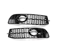 Pizgear Cubierta de Bisel de luz antiniebla for Coche, Rejilla de luz antiniebla del Parachoques Delantero, for, A6 C6, 2008-2011 4F0807681Q01C 4F0807681Q02C Rejilla de luz antiniebla Delantera(Black