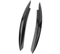 Pizgear Cubierta de cejas para faros delanteros coche, para VW, para Golf Mk6 2008 2009 2010 2011 2012 2013 Párpado negro brillante Ceja Abs 2 Ajuste de la frente del faro