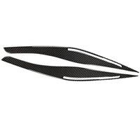 Pizgear Cubierta de párpado faro, para BMW, para Serie 3 E90 E91 2009-2012 Fibra carbono Faro coche Ajuste cejas Luz cabeza Párpados Tapas Abs Ajuste de la frente del faro