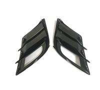 Pizgear Cubierta de rejilla del marco del capó de la luz antiniebla del parachoques delantero, for Mazda, 3 Axela Hatchback 2009-2013, carcasa decorativa de la lámpara antiniebla Rejilla de luz antini