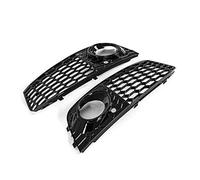 Pizgear Cubierta del Marco de la luz antiniebla, for, A4 B8 2008-2012, Rejilla de la lámpara del Parachoques Delantero, Malla de Nido de Abeja, embellecedor Cromado 8KD807682 8KD807681 Rejilla de luz