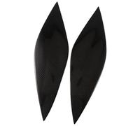 Pizgear Cubierta del párpado del faro, for Fiat, for Bravo 2007-2023 Faro del coche Cejas Párpados Pegatinas de fibra de carbono Tapa embellecedora Tira de cejas Ajuste de la frente del faro