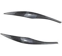 Pizgear Cubierta del párpado faro, para Bmw, para 3 para Series E90 E91 320I 330I Sedan Touring 2005-2012 Fibra de carbono Faro coche Cejas Trim Ajuste de la frente del faro