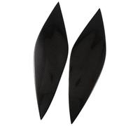 Pizgear Cubierta del párpado faro, para Fiat, para Bravo 2007-2023 Faro coche Cejas Párpados Pegatinas de fibra carbono Tapa embellecedora Faros ceja Ajuste de la frente del faro