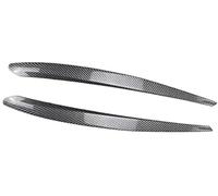 Pizgear Cubierta del párpado faro, para Skoda, para Superb B8 2016-2018, faros con patrón de fibra carbono para coche, estilo tapa embellecedora cejas Ajuste de la frente del faro