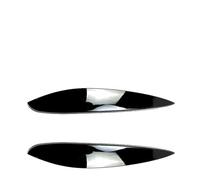 Pizgear Cubierta embellecedora de cejas de tapa de párpado de faro de coche ABS, for Mercedes, Benz, Smart, 2014 2015 2016 2017 2018 Adhesivo para tintado de faros(Carbon fiber Styling)