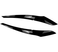 Pizgear Cubierta para cejas, 2 pegatinas para faros delanteros de coche, para Bmw Serie 1 F20 F21 2011-2014 2015-2019 Ajuste de la frente del faro(BLACK 15 19Gloss Black)