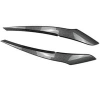 Pizgear Cubierta para cejas, 2 pegatinas para faros delanteros de coche, para Bmw Serie 1 F20 F21 2011-2014 2015-2019 Ajuste de la frente del faro(BLACK 15 19Carbon Pattern)