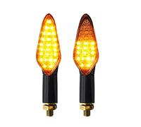 Pizgear EMark-intermitentes for motocicleta E4, luz for, 20LED, intermitente for aprobado, relé incorporado, indicador de señal giro, resistente al agua Luz de señal de giro de motocicleta(2PCS)