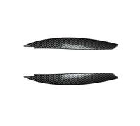 Pizgear Embellecedor de Cejas for Faros Delanteros de Coche con patrón de Fibra de Carbono for Serie 1 E81 E82 E87 E88 2008-2013. Adhesivo Protector para Faros Delanteros