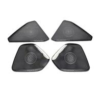 Pizgear Embellecedor de cubierta altavoz Audio for puerta delantera coche, acero inoxidable, 2 uds., for Peugeot, 408 2010-2019 2016 2017 2018 Interior Embellecedor de altavoces para coche(Grey)