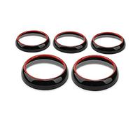 Pizgear Embellecedor de cubierta de anillo de salida de ventilación de aire acondicionado de coche de dos colores, for Mercedes-Benz, clase GLA X156 CLA C117 Anillo de ventilación de aire acondicionad