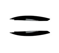 Pizgear Embellecedor de Faros Delanteros de Coche, Color Negro Brillante, for Serie 1 E81, E82, E87, E88 (2008-2013) Adhesivo Protector para Faros Delanteros