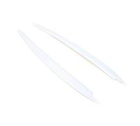 Pizgear Embellecedor de la cubierta del párpado de la ceja del faro del coche, fibra de carbono ABS, llamativo, for VW, for Golf 7 VII GTI GTD R MK7 2013-2017 Adhesivo para tintado de faros(White)