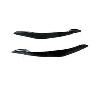 Pizgear Embellecedor de la cubierta del párpado de la ceja del faro delantero del coche, de resina, for X5 E70 2007-2013, negro brillante Adhesivo para tintado de faros