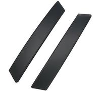 Pizgear Embellecedor del bisel la puerta del coche Manija de puerta interior coche, base delantera, para Nissan, para Qashqai J10 2007 2008 2009 2010-2015(BLACK 1 Pair Cover)