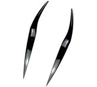 Pizgear Envoltura de vinilo para faros coche, par párpados, pegatina para cubierta cejas, decoración para Ford, Fiesta, Mk6.5 2013 2014 2015 Ajuste de la frente del faro