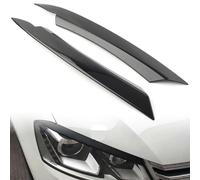 Pizgear Etiqueta engomada decorativa de la cubierta del ajuste del párpado del faro del coche negro brillante, for VW, for Passat, for B7 2010 2011 2012 2013 2014 Adhesivo para tintado de faros