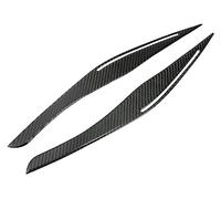 Pizgear Etiqueta engomada del ajuste de la cubierta de la ceja del párpado del faro de fibra de carbono, for, for, for E90 E91 3 Series 4 Embellecedor para párpados y cejas de faros delant(Carbon)