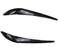 Pizgear Faro Ojo Tapa 2 Piezas Párpados Cejas Kit Cuerpo Pegatina Tuning, para Bmw, para X3 F25, para X4 F26 2014 2015 2016 2017 2018 Ajuste de la frente del faro(BLACK Carbon Look)