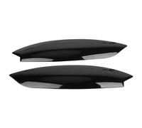 Pizgear Faros delanteros cromados, cubierta embellecedora de párpados, accesorios exteriores, 1 par, for VW, for GOLF 5 MK5 GTI R 2005 2006 2007 Adhesivo para tintado de faros(Gloss Black)