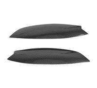 Pizgear Faros delanteros cromados, cubierta embellecedora de párpados, accesorios exteriores, 1 par, for VW, for GOLF 5 MK5 GTI R 2005 2006 2007 Adhesivo para tintado de faros(Carbon Look)