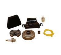 Pizgear Filtro de aire Tambor embrague combustible Manguera línea Bujía for Partner 350 351 370 371 382 390 Repuestos for motosierras gasolina Filtro de aire para motor de cortacésped