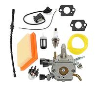 Pizgear Filtro de junta carburador, herramienta bobina encendido, piezas cortadora hilo, Accs, for STIHL, FS120 FS200 FS250 FS300 Piezas del motor del cortacésped