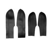 Pizgear For Civic, 8th Gen Sedan 2006 2007 2008 2009 2010 2011 solo 4 puertas Panel de manija de puerta de coche reposabrazos cubierta de cuero de microfibra Panel de puerta de coche(4pcs Black)