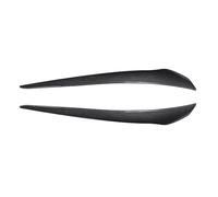 Pizgear For E92 E93 2007-2014 Tuning negro brillante ABS faro delantero del coche cejas tapa del párpado embellecedor cubierta de la lámpara pegatina Adhesivo para tintado de faros(Carbon Look)