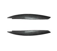 Pizgear for, for 1 Serie E81 E82 E87 E88 2004-2014 Negro Brillante Faro Delantero Cejas Tapas de párpados Cubierta embellecedora Etiqueta Accesorios de Coche Adhesivo Protector para Faros Delanteros(