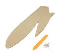 Pizgear For, for 3 4 Series F30 F32 2013 2014 2015 2016 2017 M4 Sport Cosido a Mano Reposabrazos de Puerta Manija Panel Tirador Cubierta de Cuero de Microfibra Panel de puerta de coche(Left beige)