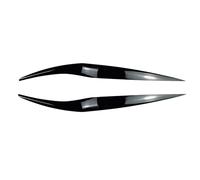 Pizgear For Ford, for Fiesta MK6.5 2013 2014 2015 2016 2017 faro ceja faro embellecedor de párpado faro delantero cubierta de lámpara pegatina for cejas Adhesivo para tintado de faros(Glossy Black)