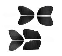 Pizgear For JAZZ, 2004 2005 2006 2007 Manija de Puerta Interior de Coche Panel de reposabrazos Cubierta de Cuero de Microfibra decoración Protectora Panel de puerta de coche(Hatchback,4pcs Black)