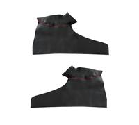 Pizgear For JAZZ, for Fit 2008 2009 2010 2011 2012 Hatchback Car Styling Panel de puerta interior Reposabrazos Cubierta de cuero de microfibra Panel de puerta de coche(Front 2pcs,Black-red line)