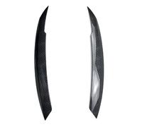 Pizgear For Jetta MK6 Sagitar NCS 2010-2018 2 uds cubierta de faros de coche párpados brillo negro cabeza luz cejas cubierta embellecedora pegatinas ABS Adhesivo para tintado de faros(Carbon Look)