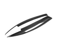 Pizgear For la Serie 1 E81 E82 E87 E88 2005-2010, Cubierta de Faro Tipo ceja for Coche, Pegatinas embellecedoras for párpados de Faros Delanteros. Adhesivo Protector para Faros Delanteros(Carbon)