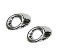 Pizgear For Mazda, for 3 M3 Axela 2017 2018, moldura de cubierta lámpara luz antiniebla delantera cromada, parachoques, párpado ceja Cubierta para faros antiniebla(2PCS)