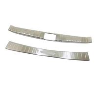 Pizgear For Mitsubishi, Pajero Sport, Montero, Shogun Sport 2020-2023, Cubierta Protectora de Placa de Parachoques Trasero Protector de Parachoques Trasero de Goma(Silver)