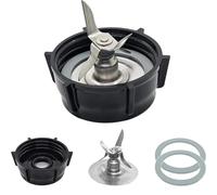 Pizgear, for Oster, repuestos for licuadora, Cuchilla for Hielo for licuadora con Tapa de Base for Jarra y Dos Juntas tóricas de Goma, Kit de actualización de Accesorios Cuchilla para licuadora