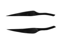 Pizgear For Serie 3 E90 2005-2012 accesorios negro brillante faro delantero del coche cejas párpados pegatina embellecedor de cubierta de lámpara Adhesivo para tintado de faros