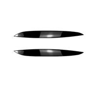 Pizgear For VW, for Golf 4 Mk4 GTI TDI SDI R32 1997-2006 Faro de Coche Ceja Párpados Cubierta Embellecedor Faro Ceja Etiqueta Engomada del Párpado Adhesivo para tintado de faros(Glossy Black)