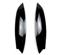 Pizgear For VW, for GOLF 5 MK5 GTI R R32 2005 2006 2007 2 piezas Faros Ceja Párpados ABS Accesorios de cubierta embellecedora negra brillante Adhesivo para tintado de faros(Gloss Black)
